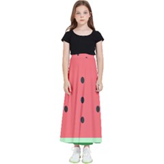 Watermelon Melon Fruit Healthy Food Meal Breakfast Lunch Juice Lemonade Summer Kids  Flared Maxi Skirt by Maspions