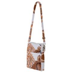 Bohemian Digital Minimalist Boho Style Geometric Abstract Art Multi Function Travel Bag by Maspions