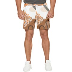 Bohemian Digital Minimalist Boho Style Geometric Abstract Art Men s Runner Shorts by Maspions