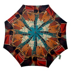London England Bridge Europe Buildings Architecture Vintage Retro Town City Hook Handle Umbrellas (small) by Maspions