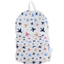 Airplane Pattern Plane Aircraft Fabric Style Simple Seamless Foldable Lightweight Backpack View1