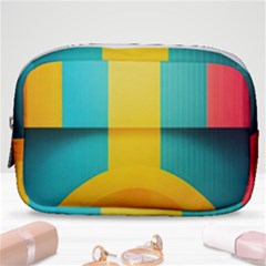 Colorful Rainbow Pattern Digital Art Abstract Minimalist Minimalism Make Up Pouch (small) by Bedest