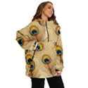 Vintage Peacock Feather Peacock Feather Pattern Background Nature Bird Nature Women s Ski and Snowboard Waterproof Breathable Jacket View2