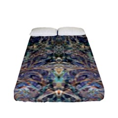 Alfabeto Fitted Sheet (full/ Double Size) by kaleidomarblingart