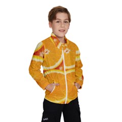Oranges Textures, Close-up, Tropical Fruits, Citrus Fruits, Fruits Kids  Windbreaker by nateshop