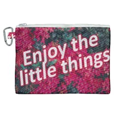 Indulge In Life s Small Pleasures  Canvas Cosmetic Bag (xl) by dflcprintsclothing