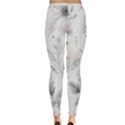 Light Grey and Pink Floral Inside Out Leggings View4
