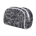 Rebel Life: Typography Black and White Pattern Make Up Case (Small) View2