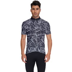 Rebel Life: Typography Black And White Pattern Men s Short Sleeve Cycling Jersey by dflcprintsclothing
