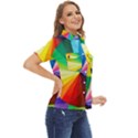 bring colors to your day Women s Short Sleeve Double Pocket Shirt View2