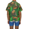 Leaves Foliage Pattern Oak Autumn Kids  Short Sleeve Swimwear View2