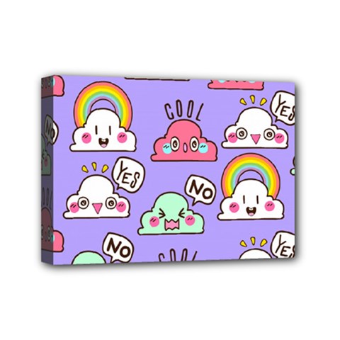 Cloud Seamless Pattern Mini Canvas 7  X 5  (stretched) by Apen