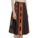 Sci-fi Futuristic Science Fiction City Neon Scene Artistic Technology Machine Fantasy Gothic Town Bu A-Line Full Circle Midi Skirt With Pocket View3