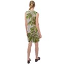 Watercolor Leaves Branch Nature Plant Growing Still Life Botanical Study Sleeveless Shirt Dress View2