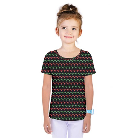 Geometric Pattern Design Line Kids  One Piece T-shirt by Maspions