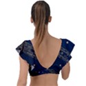 Starsstar Glitter Plunge Frill Sleeve Bikini Top View2