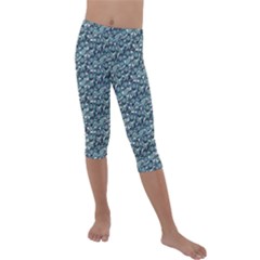 Paisley 1 Kids  Lightweight Velour Capri Leggings  by DinkovaArt