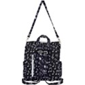 Chalk Music Notes Signs Seamless Pattern Crossbody Backpack View3