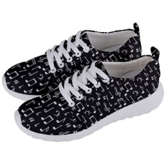 Chalk Music Notes Signs Seamless Pattern Men s Lightweight Sports Shoes by Ravend