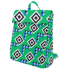 Beauitiful Geometry Flap Top Backpack by Sparkle