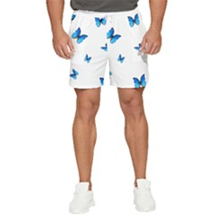 Butterfly-blue-phengaris Men s Runner Shorts by saad11