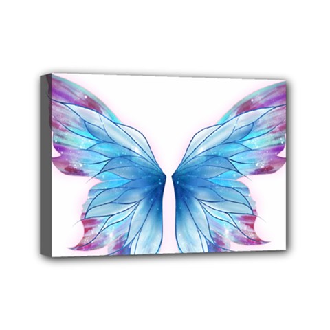 Butterfly-drawing-art-fairytale  Mini Canvas 7  X 5  (stretched) by saad11