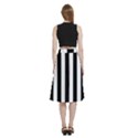 Stripes Geometric Pattern Digital Art Art Abstract Abstract Art A-Line Full Circle Midi Skirt With Pocket View4