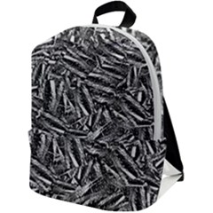 Monochrome Mirage Zip Up Backpack by dflcprintsclothing