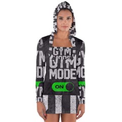 Gym Mode Long Sleeve Hooded T-shirt by Store67