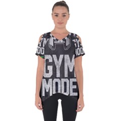 Gym Mode Cut Out Side Drop T-shirt by Store67