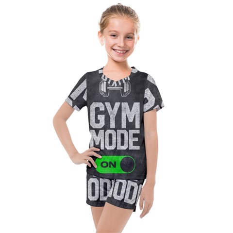 Gym Mode Kids  Mesh T-shirt And Shorts Set by Store67