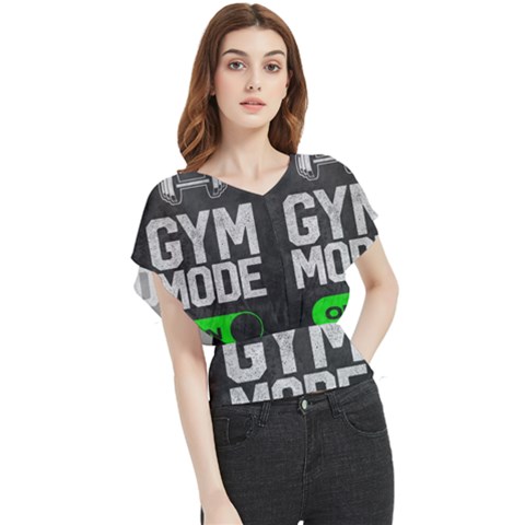 Gym Mode Butterfly Chiffon Blouse by Store67