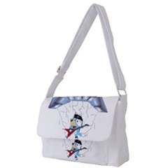 Bluey, Bluey Dad, Bluey Kids, Full Print Messenger Bag (l) by avitendut