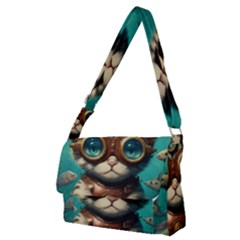 Underwater Explorer Full Print Messenger Bag (m) by CKArtCreations