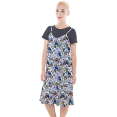 Blue Flowers Camis Fishtail Dress by DinkovaArt