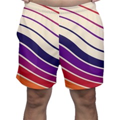 Angles Design Pattern Retro Men s Shorts by Maspions