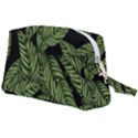 Background Pattern Leaves Texture Wristlet Pouch Bag (Large) View2
