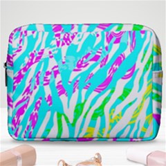 Animal Print Bright Abstract Make Up Pouch (large) by Ndabl3x