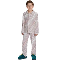 Marble Texture Marble Painting Kids  Long Sleeve Velvet Pajamas Set by Ndabl3x