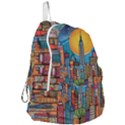 City New York Nyc Skyscraper Skyline Downtown Night Business Urban Travel Landmark Building Architec Foldable Lightweight Backpack View3