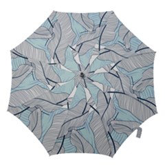 Tropical Flower Seamless Pattern Hook Handle Umbrellas (medium) by Ket1n9