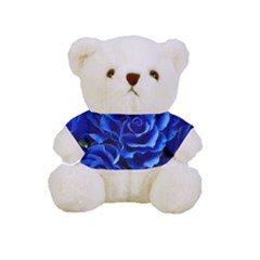Blue Roses Flowers Plant Romance Blossom Bloom Nature Flora Petals Full Print Cuddly Teddy Bear by Proyonanggan
