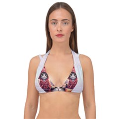 Cat 2 Double Strap Halter Bikini Top by 2607694a