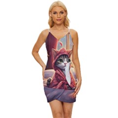 Cat 2 Wrap Tie Front Dress by 2607694a