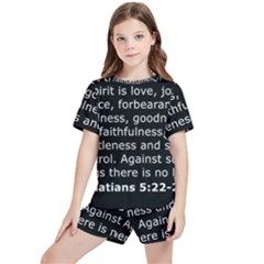 Galatians 5 Kids  T-shirt And Sports Shorts Set by RiverRootz