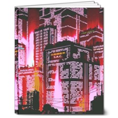 Cybercity 8  X 10  Softcover Notebook by Sparkle