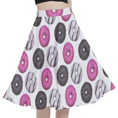 Pattern Seamless Design Decorative A-line Full Circle Midi Skirt With Pocket by Proyonanggan