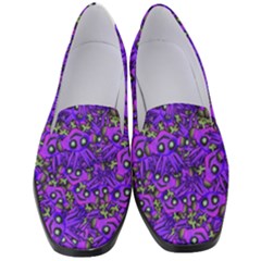 Ugly Funny Monster Bird Illustration Motif Random Pattern Bk Women s Classic Loafer Heels by dflcprintsclothing