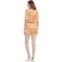Lachs Kl Rotweissschwarz Kl Velvet Wrap Crop Top and Shorts Set View2