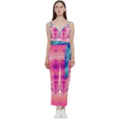 Pattern V-neck Camisole Jumpsuit by 2607694c